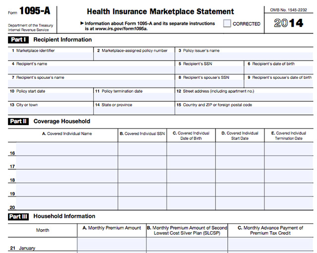 form health 1095-b 1095 C, B, 1095 Form and A, 1095 Instructions  Obamacare